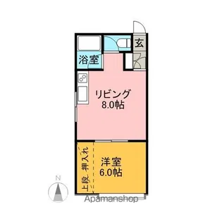 アルファ43【204号室】の間取り
