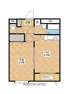 清水町MAマンション【402号室】の間取り