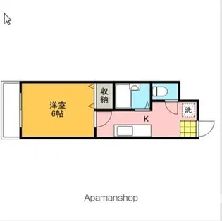 タウンハウス榎町【3階】の間取り
