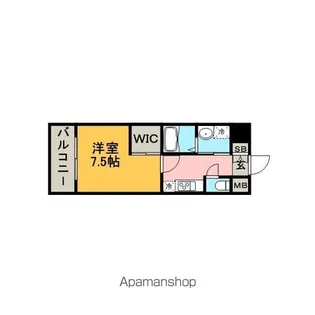 エンクレスト祇園【6階】の間取り