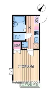 東京都江戸川区鹿骨2丁目【アパート】の間取り