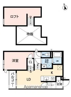 エクシア御井駅前【203号室号室】の間取り