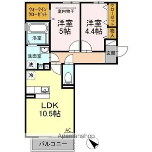 ゴールドウイング B棟【3階】の間取り