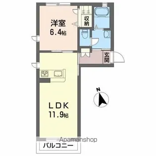 アバンダンティア【2階】の間取り