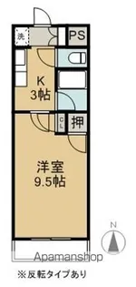 サン・ヒルズ高宮【3階】の間取り