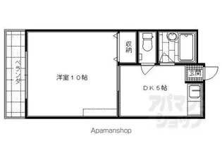 パストラル嵐山【506号室】の間取り