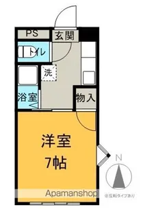 ブライトンササヒラ【101号室】の間取り