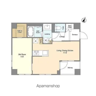 ベルファース駒沢三丁目【1階】の間取り