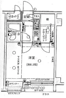 グリーンパーク亀有Ⅱ【1F-1号室】の間取り
