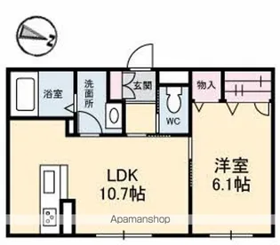 Lapaix栗林【1階】の間取り