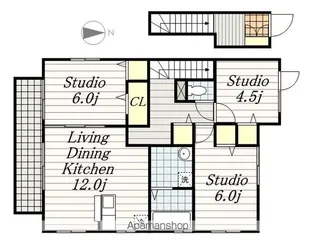 ソレアード【2階】の間取り