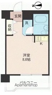 シャルマン中野坂上【4階】の間取り