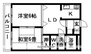 ウィンベルコーラス北浦和第5【402号室】の間取り