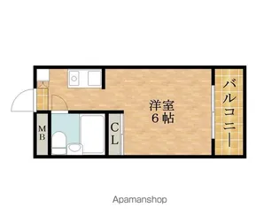 ラ・フォーレ池上【2E号室】の間取り