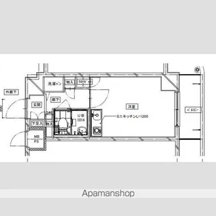 レジデンス三軒茶屋スクエア【1階】の間取り