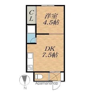 三浦ハイツ【1階】の間取り