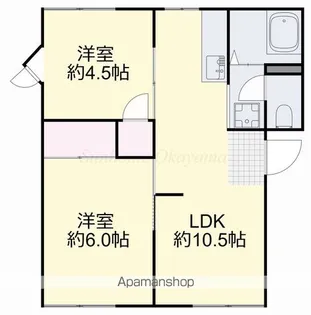 サザンハイツ【1階】の間取り
