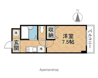 アルカディア堂山【1階】の間取り