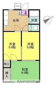 GH才丸ハイツ【102号室】の間取り