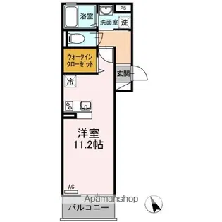 M・K・K北方【2階】の間取り