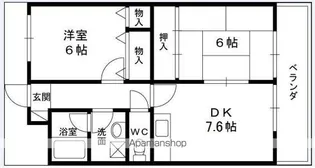 イーストヒル長田【2階】の間取り