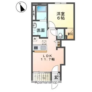 T.K.LIFE【1階】の間取り