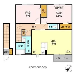 キャッスル冨士【2階】の間取り