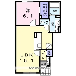 ブライトヴィラ【1階】の間取り