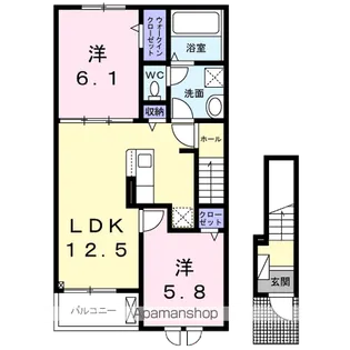 クレストタウン Ⅰ【2階】の間取り