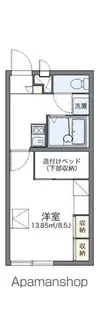 レオパレスサニーふじ【105号室】の間取り