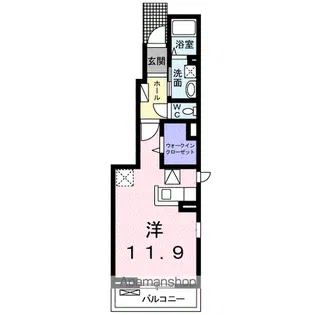 ミニョン アビタシオン【1階】の間取り