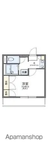 レオパレスツーエイト【2階】の間取り