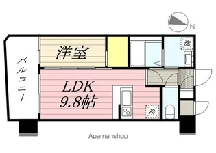 ネストピア東比恵駅前【804号室】の間取り