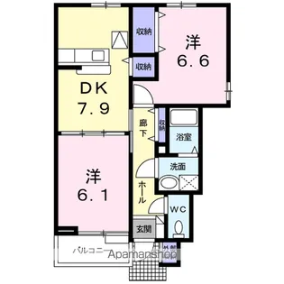 サイドバイサイドB【1階】の間取り