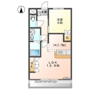 メゾン丸山【1階】の間取り