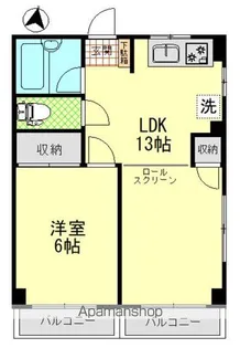 ホワイトポート大山【1階】の間取り
