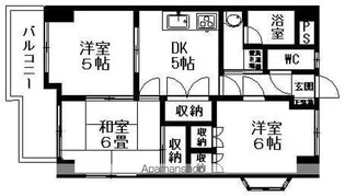 ディアコート【301号室】の間取り
