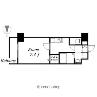 プレイズシード名古屋亀島【7階】の間取り