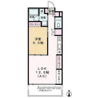 ヴェル ラ メゾン【1階】の間取り