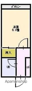 第2アオイコーポ【206号室】の間取り