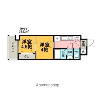 ORIENT BLD NO.88 マリナゲートサンズ【3階】の間取り