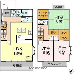 ラヴェニュ A【1階】の間取り