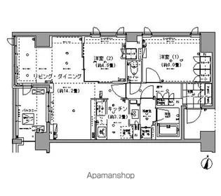 ガーデニエール砧レジデンス【5階】の間取り