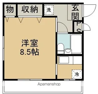 1Rの間取り画像