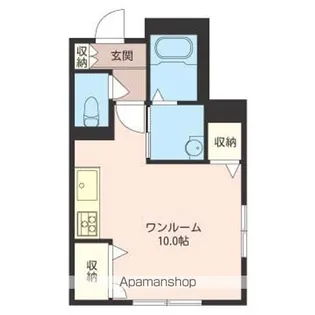 QUEEN FIELD【102号室】の間取り