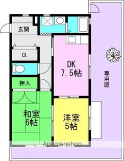 メゾンツカサ【1階】の間取り