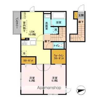 エスペランサ A棟【2階】の間取り