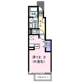 Jカントリーハイツ【102号室】の間取り