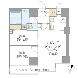 エレミ本蓮沼【5階】の間取り