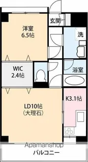 1LDKの間取り画像